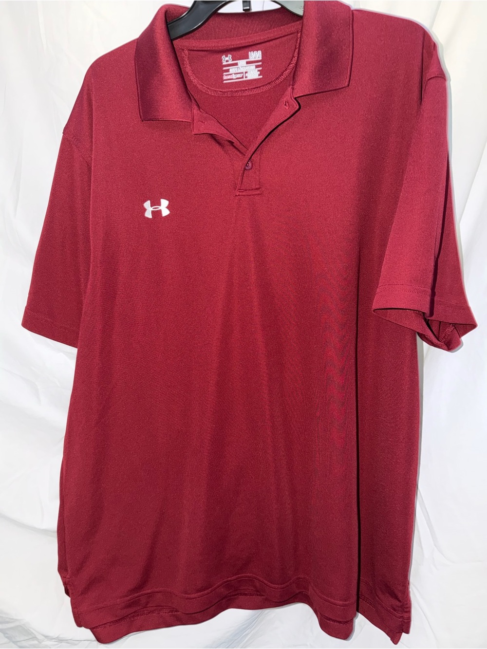 Under Armour Men's Burgundy Performance Polo